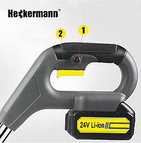 Потужний акумуляторний тример Heckermann HY-2 для косіння трави 1.3 мАг, фото 5