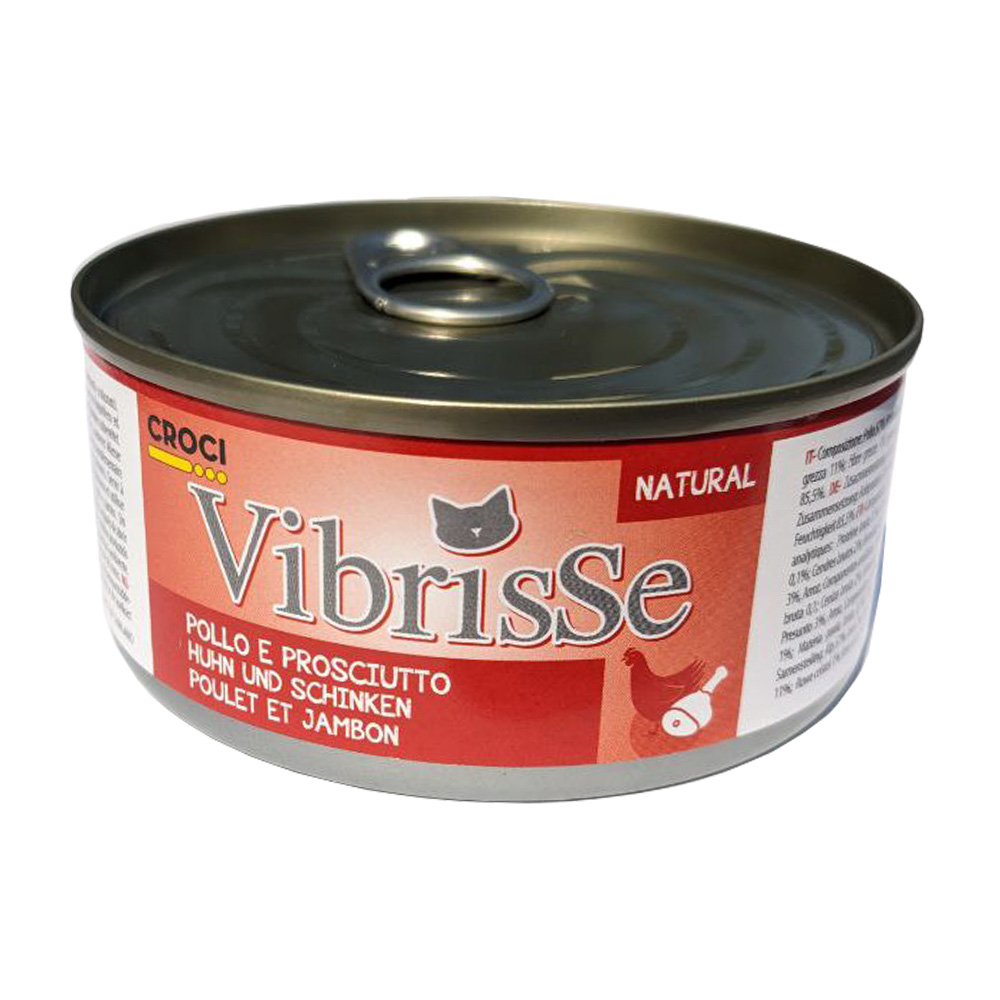 Vibrisse Курка з шинкою в соусі натуральні консерви для котів - 140 г