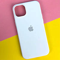 Чехол Silicone Case Full для iPhone 13 White | Селиконовый чехол на Айфон 13 Белый (Закрытый низ)