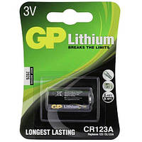 Батарейка літієва 3V CR123A Lithium Pro 3V 17x34.2мм GP