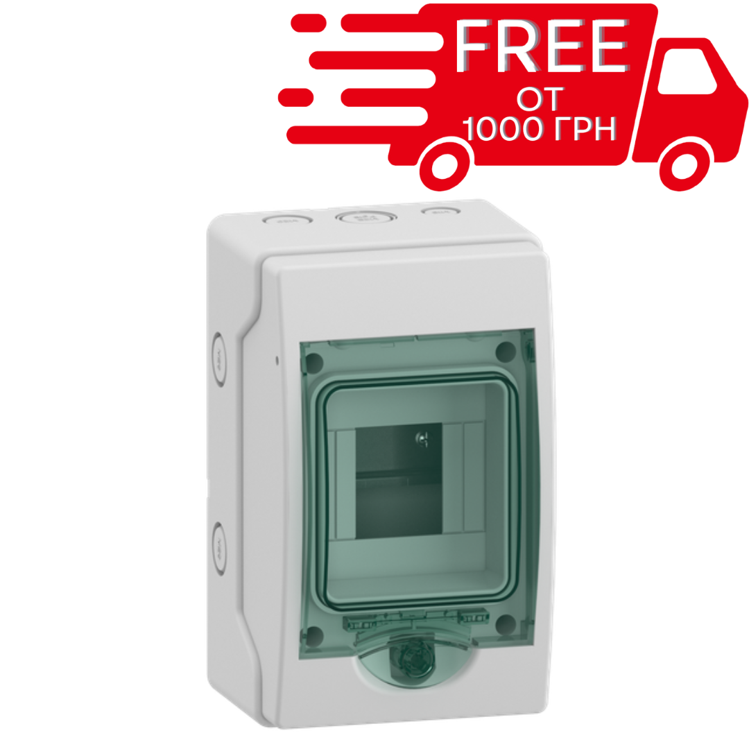 Модульний міні щит Schneider Electric Mureva 1х4 модуля без клемного блоку