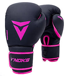 Боксерські рукавички V'Noks Ultima Black Fuxia 12 ун.