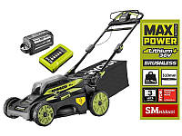 Газонокосарка акумуляторна Ryobi RY36LMX51A-160 самохідна MAX POWER 36В акб 1х6А·год 51см 70л 20-70мм мульч-е