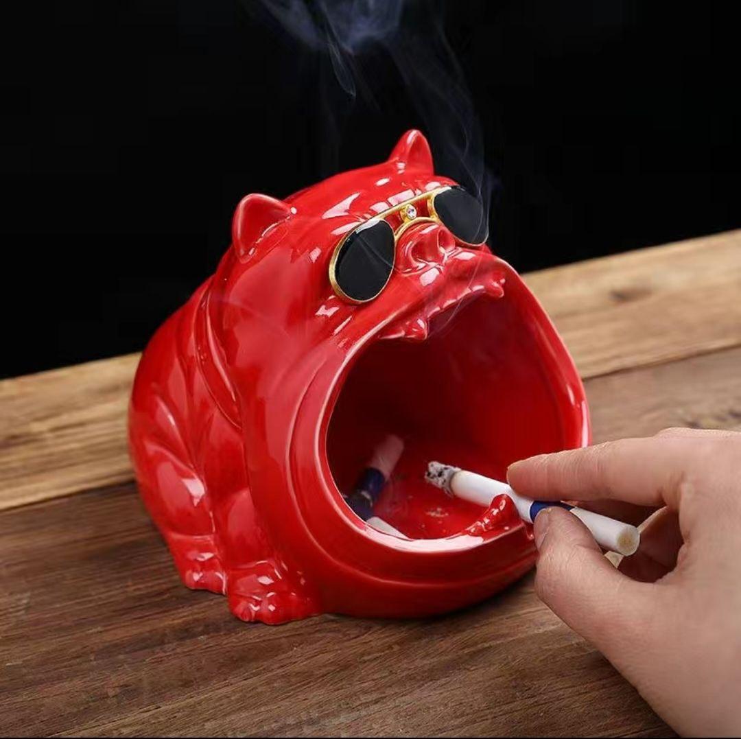 Попільничка-органайзер, ключниця, Бульдог Червоний, фото 1