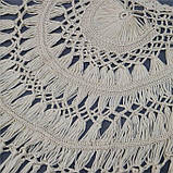 Пляжна накидка на купальник з бахромою пісочного кольору, фото 6