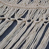 Пляжна накидка на купальник з бахромою пісочного кольору, фото 7