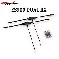 HappyModel ES900 DUAL RX ELRS Diversity Receiver 915MHz Built-in TCXO for RC Airplane FPV Long Range