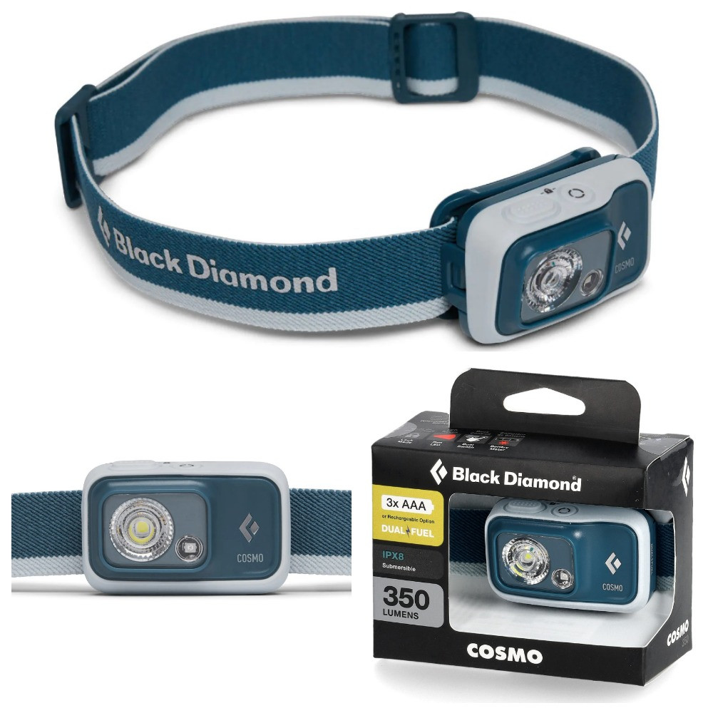Налобний ліхтар Black Diamond Cosmo 350 (Creek Blue)