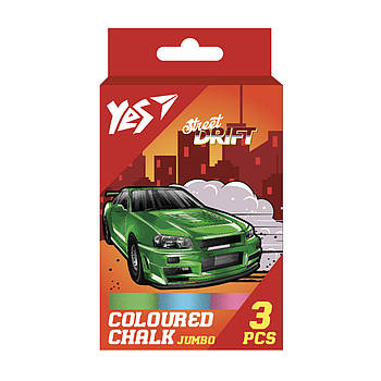 Крейда кольорова Street Drift 3 шт JUMBO YES (400494)