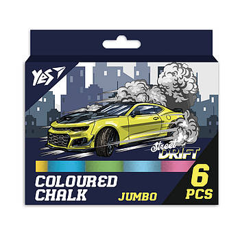 Крейда кольорова Street Drift 6 шт JUMBO YES (400500)