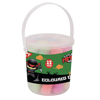 Крейда кольорова Ninja 12 шт JUMBO в відрі YES (400509)