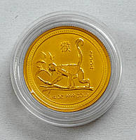 Австралия 25 долларов 2004, Год обезьяны. Золото 7,77 г, проба 9999