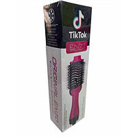 Фен-щётка для укладки волос ENZO Tik Tok EN-4115A Розовая Techo
