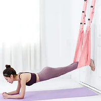 Гамак для йоги Air Yoga rope Розовый Techo