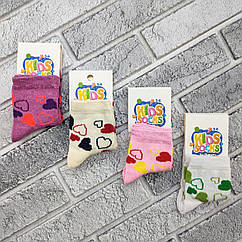 Шкарпетки дитячі середні весна/осінь р.5-6 років сердечка асорті KIDS SOCKS 30038758