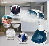 Ручний відпарювач портативний для прасування одягу (парова щітка) 1100 Вт Clatronic Парогенератор, фото 4