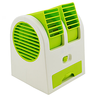Настольный мини кондиционер Conditioning Air Cooler USB салатовый Techo