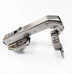 Завіса меблева кутова LINKEN 90 гідравлічний рівнолеглий з довгим плечем 3D планка