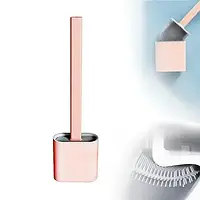 Щётка для унитаза силиконовая Liquid Toilet Brush Розовая Techo