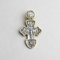 Серебряный крест (чернение, позолота) 132729 Оникс EV, код: 6731752