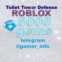 5000 гемов/gems Toilet Tower Defense Roblox