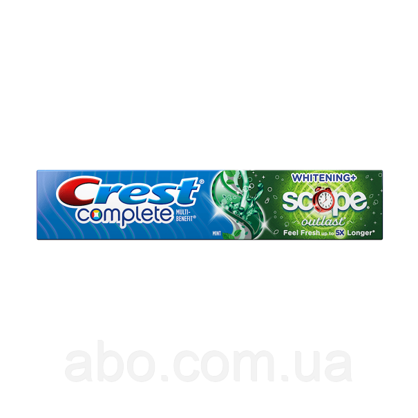 Зубна паста Crest Complete Whitening Scope Outlast 206 г