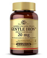 Витамины железа и бисглицината, Солгар, SOLGAR Gentle Iron, 90 капсул