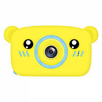 Детский фотоаппарат в чехле Мишка Camera Желтый Techo