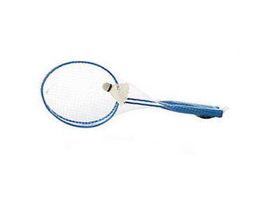Бадмінтон набір для гри залізний (ракетки 2шт 56,5см волан) у сітці синій MS 0751 ТМ METR FG
