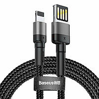 Кабель Baseus Cafule Cable(Special Edition)USB For iP 1m Grey+Black Techo