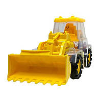 Игрушка Трактор с прозрачным корпусом с подсветкой и звуком Truck Rotating Gear Желтый Techo
