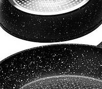 Набор посуды Benson BN-333 (2.5л 4.5л 6.5л; 28см) - черный Techo