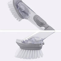 Щетка для посуды с дозатором Wok Cleaning Brush Techo