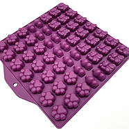 Силіконова форма Котики, лапки — 56 шт, фото 2