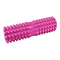 Ролик массажный для йоги, фитнеса (спины и шеи) OSPORT (45*12 см) Розовый Techo