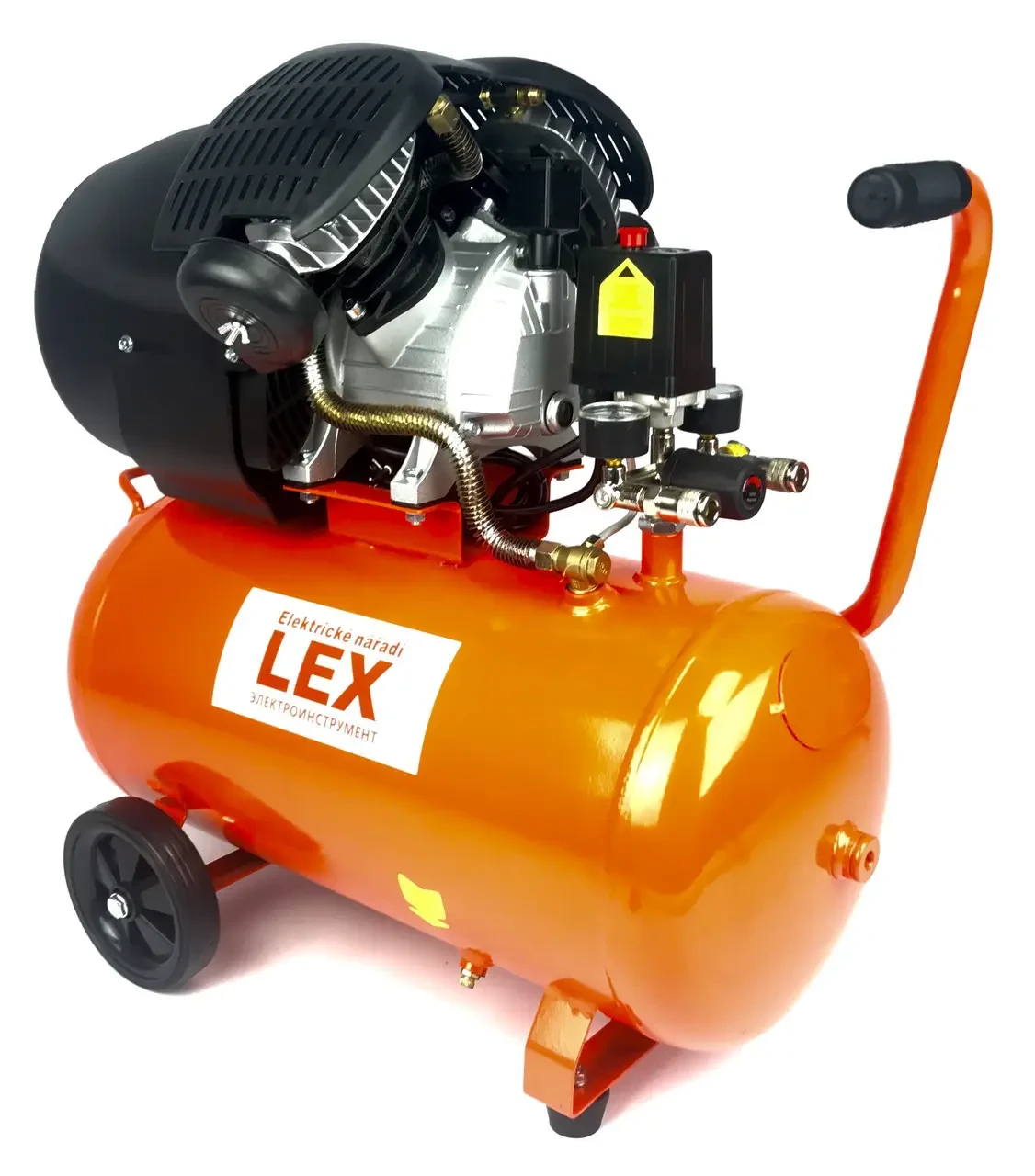 Компресор двоциліндровий повітряний LEX 50L LXC50V
