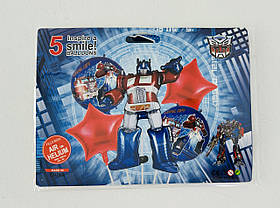 Фольговані повітряні кульки "Робот" Набір 5 шт. 137089