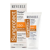 Тонувальний крем для обличчя Revuele Sunprotect Golden Tint SPF 50