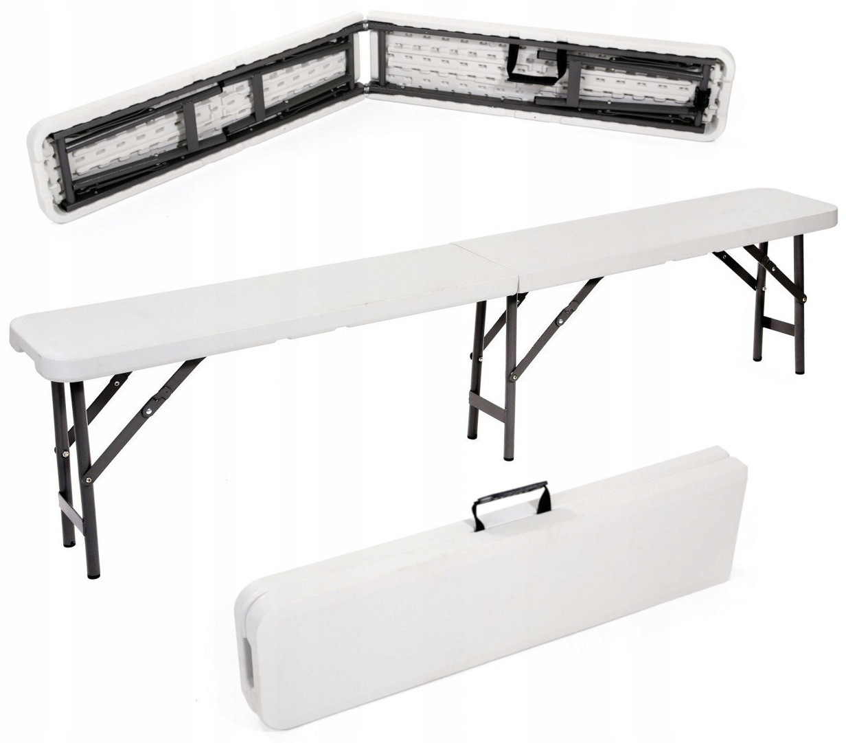 Лава без спинки, пластик, 180 х 24 см., фото 1