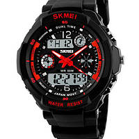 Часы мужские тактические Skmei S-Shock Red 0931R Techo