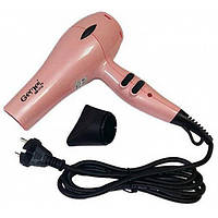 Профессиональный фен для волос Gemei GM 1715 2000 Вт Розовый Techo