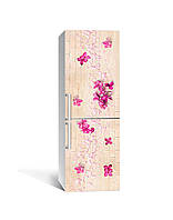 Наклейка на холодильник Zatarga «Розовая сирень» 650х2000 мм виниловая 3Д наклейка декор на к EV, код: 6443011