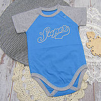 ОПТОМ от 3 шт тонкое боди-футболка бодик с короткими рукавами для новорожденного мальчика на лето 5973 СРА