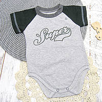ГУРТОМ від 3 шт тонке боді-футболка бодік з короткими рукавами для новонародженого хлопчика малючка на літо 5973 СРБ