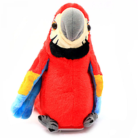Интерактивная игрушка Говорящий Попугай - повторюха Красный Techo