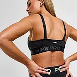 Топ жіночий для занять спортом та фітнесом Nike W NP INDY PLUNGE BRA, фото 4
