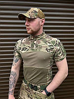 Боевая потоотводная рубашка Tactical Series Multicam, летняя рубашка, тактическая футболка, армейская футболка