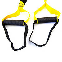Петли тренировочные для кроссфита TRX Черно-желтые Techo