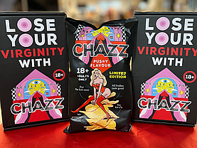 Чіпси Chazz Chips Pussy Flavour Box 90 г в подарунковій коробці, фото 3