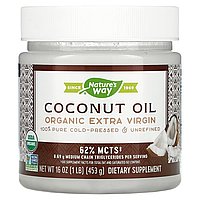 Органическое Кокосовое Масло холодного отжима Organic Extra Virgin Coconut Oil - 453г